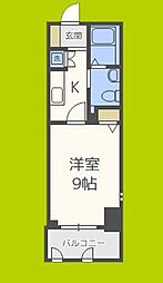 エスライズ四ツ橋 1Kの間取図画像