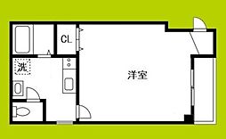 アバンス南市岡 1Kの間取図画像