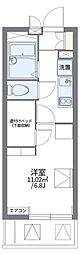 レオパレスCreer 1Kの間取図画像