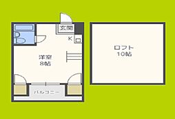 ショーエハイツ ワンルームの間取図画像