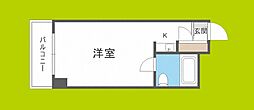 グランシャトー橘 ワンルームの間取図画像