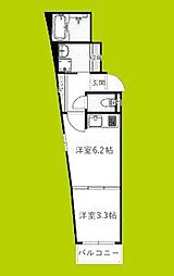 Smith堺 1DKの間取図画像
