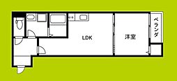 REVITA野崎 1LDKの間取図画像