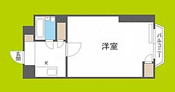チサンマンション第7新大阪 1Kの間取図画像
