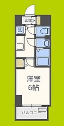 ララプレイス阿波座駅前フェリオ 1Kの間取図画像