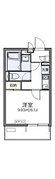 レオネクストアヴリール九条 1Kの間取図画像