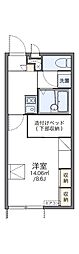 レオパレス甲田 1Kの間取図画像
