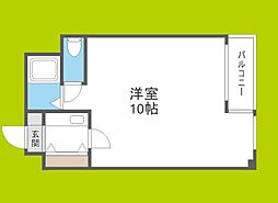エンブレム都島 1Kの間取図画像