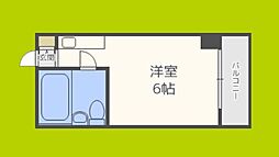エムロード中川 ワンルームの間取図画像