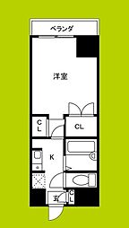 リアライズ鶴橋東 1Kの間取図画像