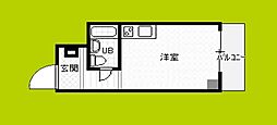 コウエイ阿波座ビル ワンルームの間取図画像