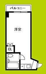 ルネッサンス塚本 ワンルームの間取図画像