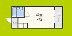 渡辺マンション ワンルームの間取図画像