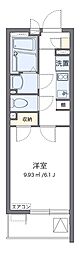 クレイノ春日 1Kの間取図画像