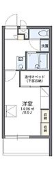 レオパレスルミナスイースト 1Kの間取図画像