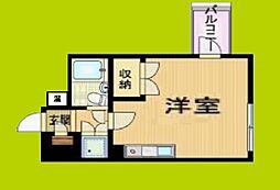 フォーラム都島内代駅前 ワンルームの間取図画像