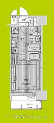 プレリス鶴見緑地グランガーデリア 1LDKの間取図画像