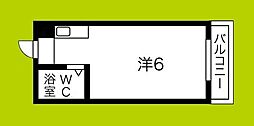 オーシャン今里 ワンルームの間取図画像