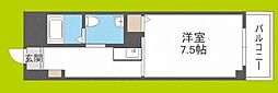 第2星栄ハイツ 1Kの間取図画像