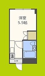 パシフィック新今宮 ワンルームの間取図画像