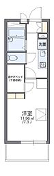 レオパレスサンマルク 1Kの間取図画像