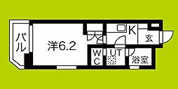 SWISS京橋 1Kの間取図画像