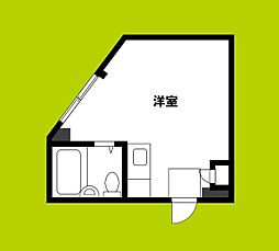 ドリームコート住吉大社 ワンルームの間取図画像