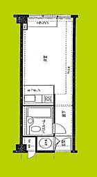 ファミールハイツ北大阪3号棟 ワンルームの間取図画像