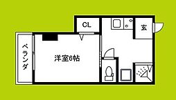 ニューライフ赤坂 1Kの間取図画像