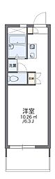 レオパレス東住吉 1Kの間取図画像