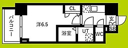 大阪市生野区巽西4丁目マンション 1Kの間取図画像