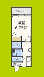 シャトーアストリア 1Kの間取図画像