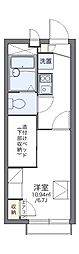 レオパレスウィステリア4 1Kの間取図画像