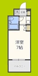 デ・リード塚本駅前 ワンルームの間取図画像