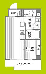 SHARIO GARDEN 新梅田 1Kの間取図画像
