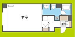アーデンタワー南堀江 ワンルームの間取図画像