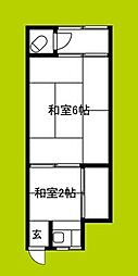 港・市元2丁目マンション ワンルームの間取図画像