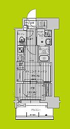 プレリス福島海老江 CORE FRONT 1DKの間取図画像
