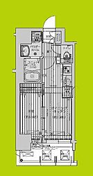 プレリス福島海老江 CORE FRONT 1DKの間取図画像