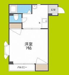 スタンドアップ柴島 1Kの間取図画像