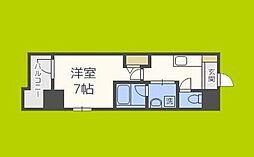 フェールヴィル阿波座 1Kの間取図画像