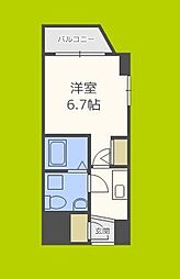 セレニテ本町ルフレ 1Kの間取図画像