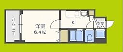 プレサンス新大阪クレスタ 1Kの間取図画像