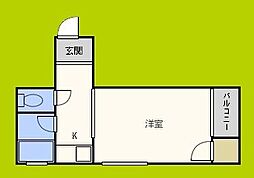 ビクトリーマンション雅 ワンルームの間取図画像