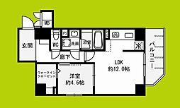 クラシスト播磨町 1LDKの間取図画像