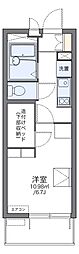 ポートサイド弁天 1Kの間取図画像