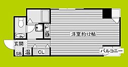 コーシン北浜 ワンルームの間取図画像