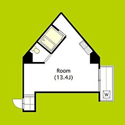 オーナーズマンション西脇 ワンルームの間取図画像