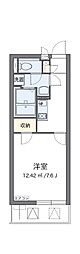エルズ東湊 1Kの間取図画像