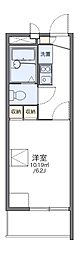 レオパレスラコルト 1Kの間取図画像
